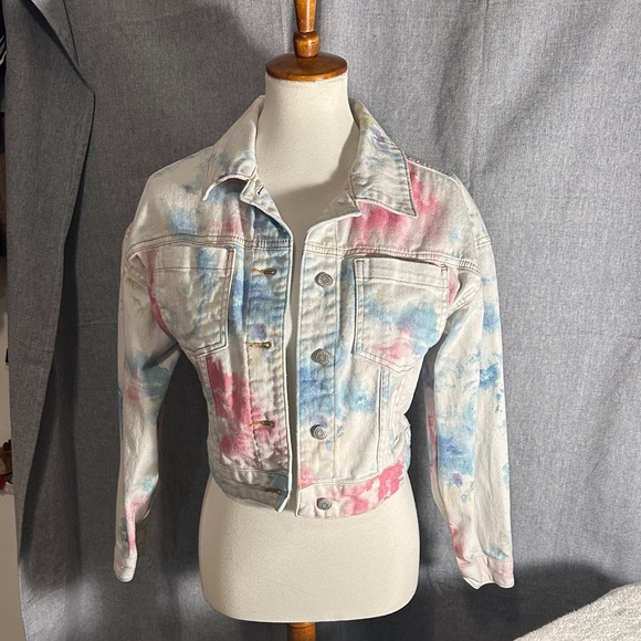 Wild Fable Multicolor Tie-Dye Jean Jacket - Picture 1 of 9